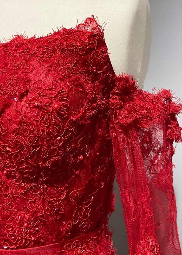 ÖZEL DİKİM VE TASARIM KINA ELBİSESİ - Görsel 5