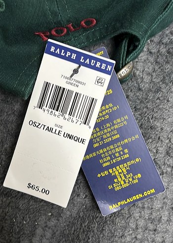  Beden yeşil Renk POLO RALPH LAUREN ŞAPKA
