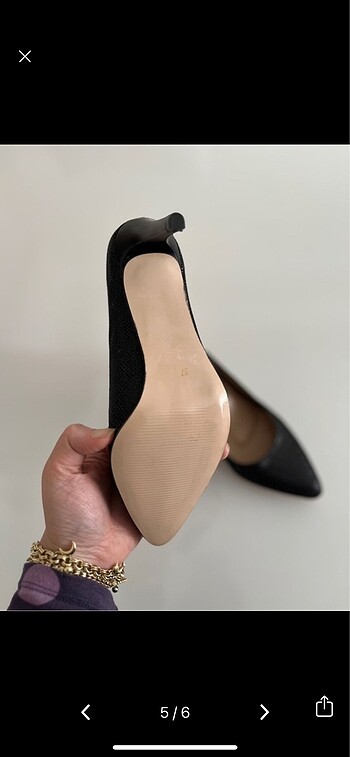 37 Beden siyah Renk Siyah simli stiletto ayakkabı topuklu