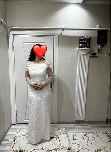 Diğer Beyaz Söz Nişan Nikah Çekim Elbisesi