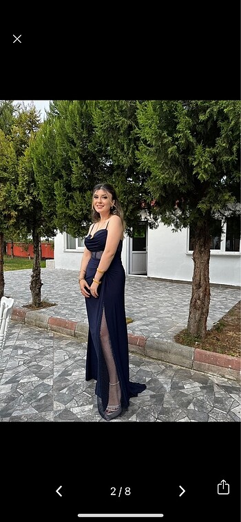 Diğer Lacivert abiye mezuniyet düğün nişan