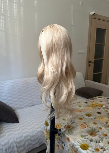 Bej Bohem Tarz Dalgalı Sentetik Peruk - Görsel 5