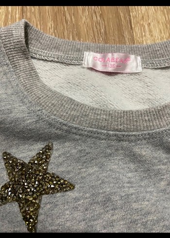 Kız Çocuk Gri Uzun Kollu Elbise - Görsel 4