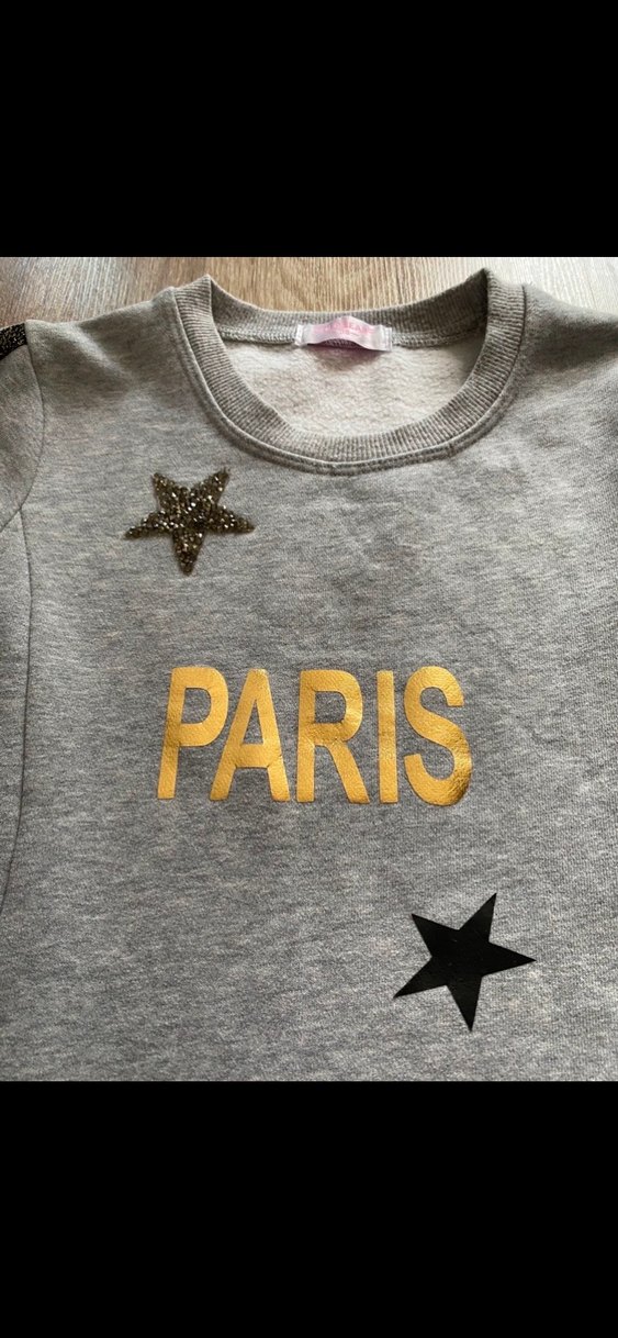 Kız Çocuk Gri Uzun Kollu Elbise - Görsel 2