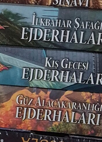 Ejderha Mızrağı 3 kitap(Güz alacakaranlığı, kış gecesi, ilkbahar
