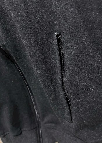 Siyah Fermuarlı Erkek Sweatshirt - Görsel 3