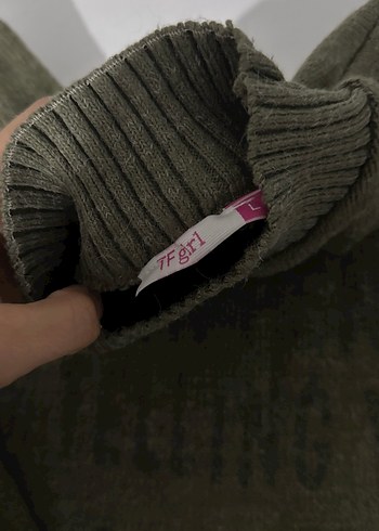 Haki Renk Yünlü Kadın Yarım Balıkçı Kazak - Görsel 2