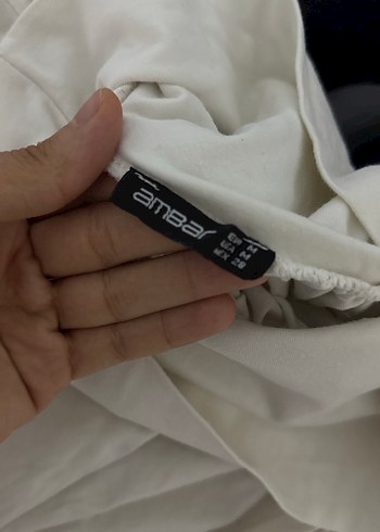 Beyaz Uzun Keten Etek - Görsel 2