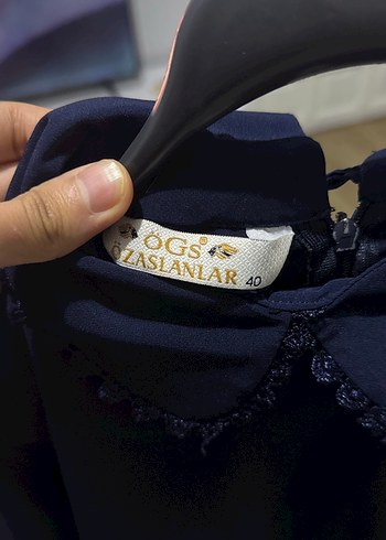 Düğmeli Lacivert Gotik Kadın Bluz - Görsel 5