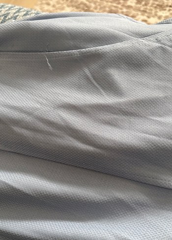 Düğmeli Uzun Keten Kadın Pardiso - Görsel 6