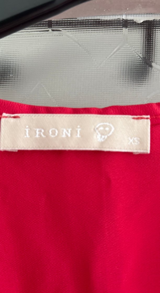 Koyu pembe Düğmeli Uzun Kadın Tunik - Görsel 5