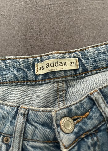 Kadın Geniş Kesim Midi Denim Pantolon - Görsel 3