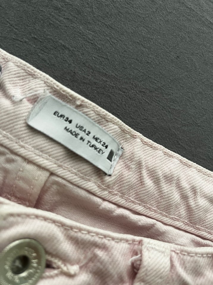 Pudra rengi  Kadın Keten Pantolon Regular Fit - Görsel 2