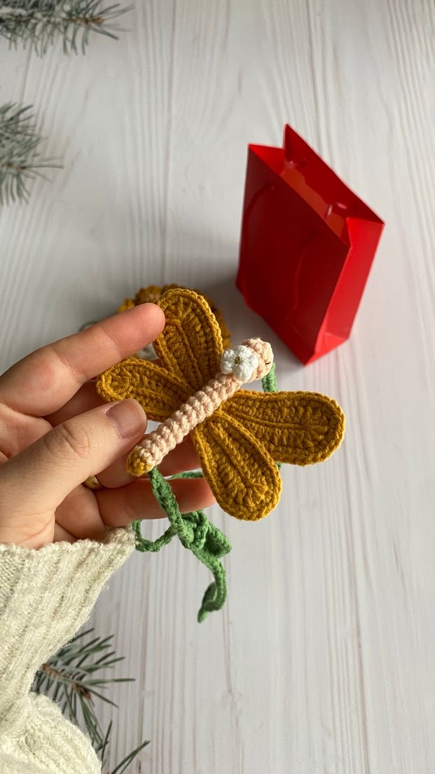 Bohem Örgü Anahtarlık ve Saç Tokası Seti - Görsel 5