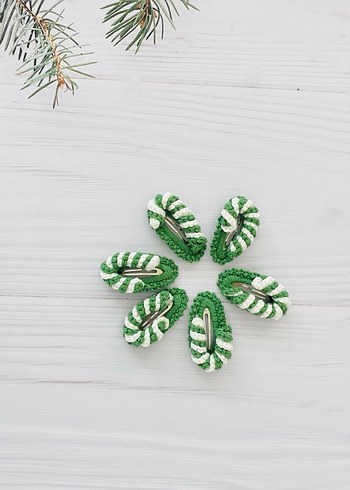 Yılbaşı temalı kız çocuk çıt çıt toka - Görsel 6