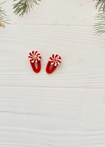 Yılbaşı temalı kız çocuk çıt çıt toka - Görsel 5