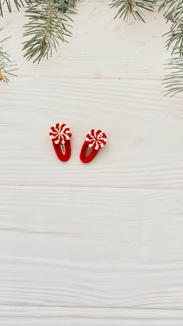 Yılbaşı temalı kız çocuk çıt çıt toka - Görsel 5