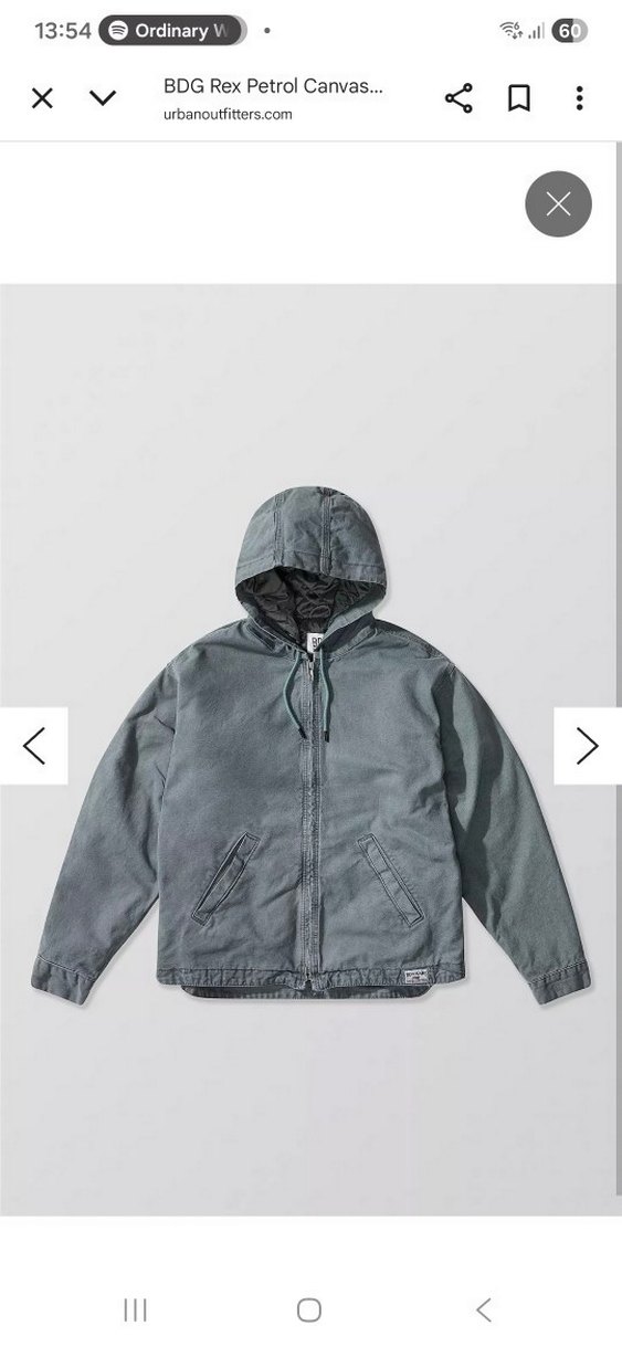 BDG kanvas premium hoodie ceket - Görsel 2