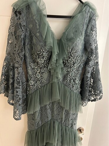 Mint yeşili abiye - Görsel 2