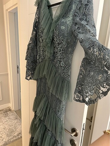 Mint yeşili abiye - Görsel 3