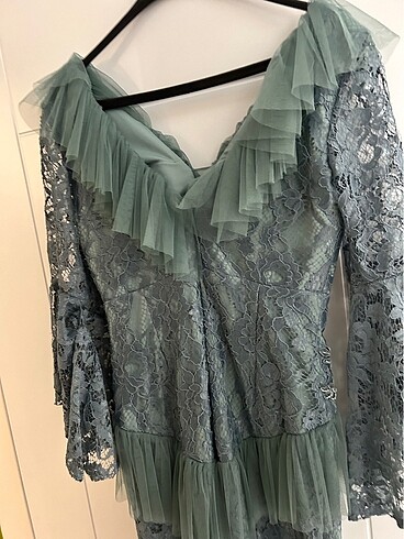 Mint yeşili abiye - Görsel 4