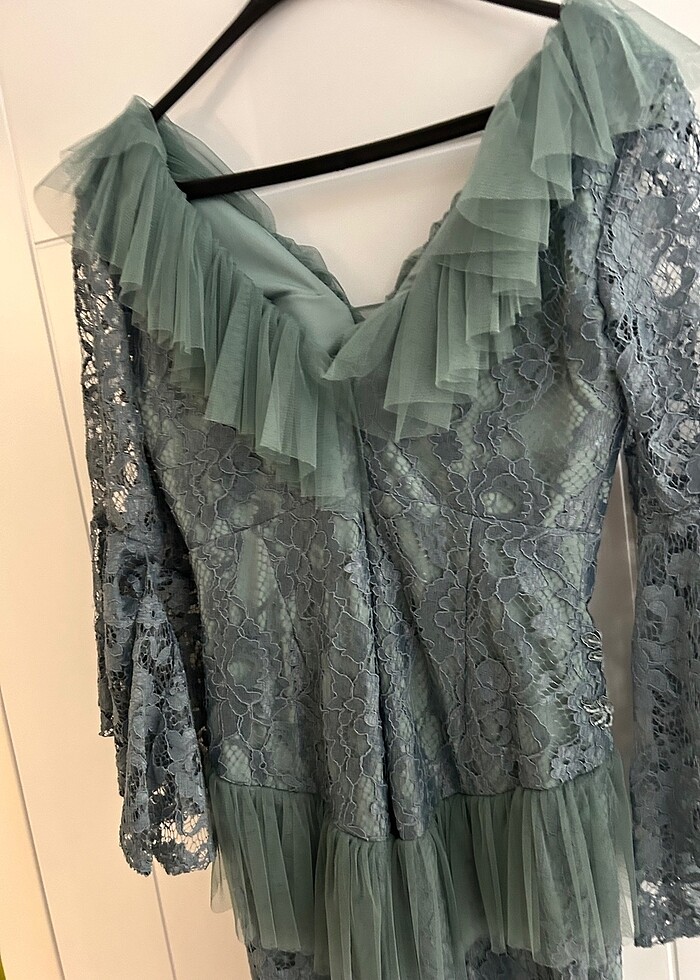 Mint yeşili abiye - Görsel 4