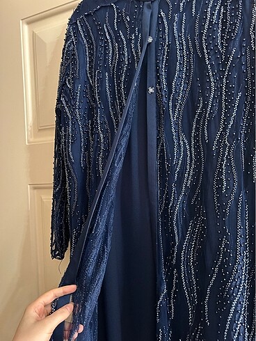 Dilek Taştan özel dikim abaya takımı - Görsel 6