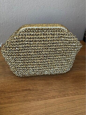 Gold Metalik Çanta