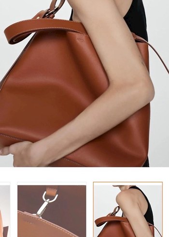 Bej Deri Kadın Çanta - Görsel 4