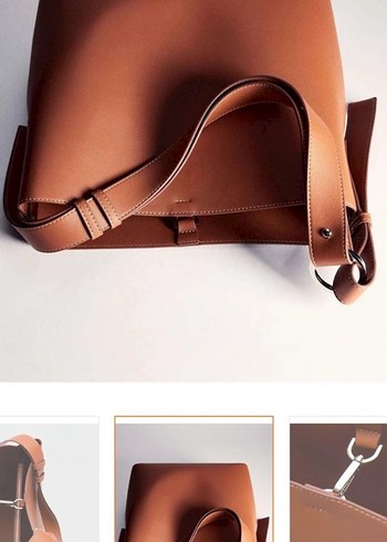 Bej Deri Kadın Çanta - Görsel 3