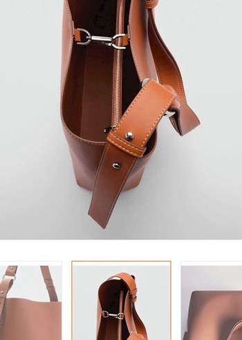 Bej Deri Kadın Çanta - Görsel 2