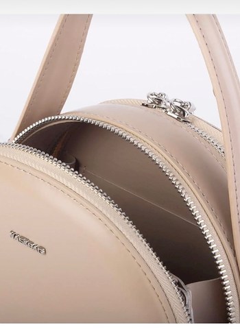 Bej Deri Kadın El Çantası - Görsel 4