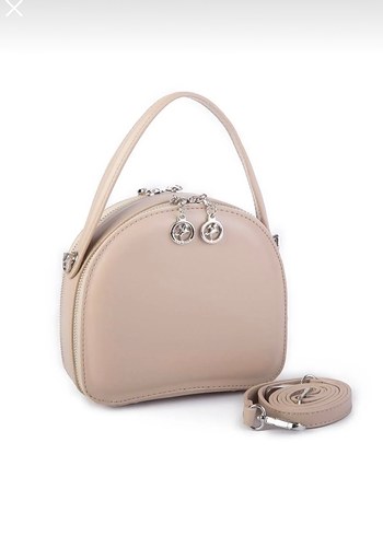 Bej Deri Kadın El Çantası - Görsel 3