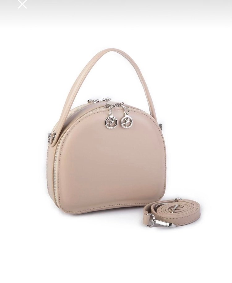 Bej Deri Kadın El Çantası - Görsel 3