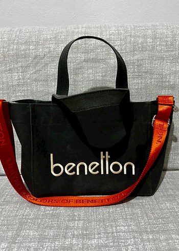 Benetton Siyah Baskılı Kadın El Çantası - Görsel 2