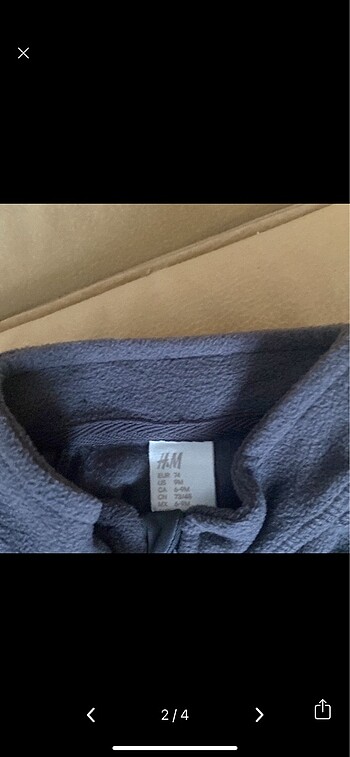 H&M Bebek 6-9 ay alt üst takım