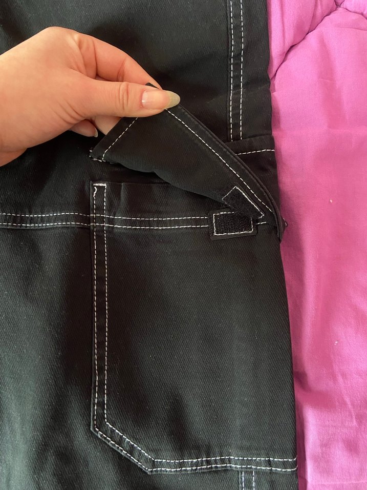 Siyah Kadın Bol Kesim Pantolon - Görsel 2