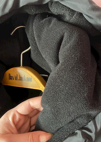 Siyah Şişme Mont - Görsel 3