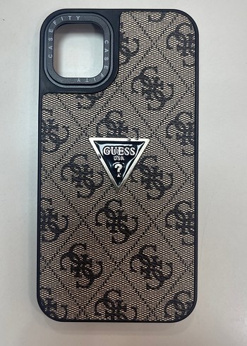 Guess Kahverengi Kemerli Telefon Kılıfı. 11 için uygundur