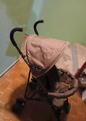 Kahverengi Gri Bebek Arabası