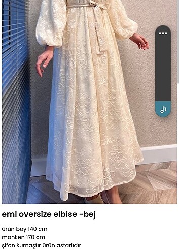 Oversize tesettür elbise