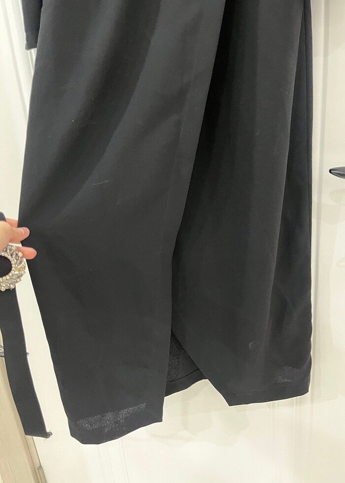 Şık abiye siyah midi boy - Görsel 4