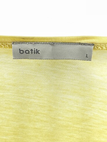 l Beden sarı Renk Batik T-shirt %70 İndirimli.