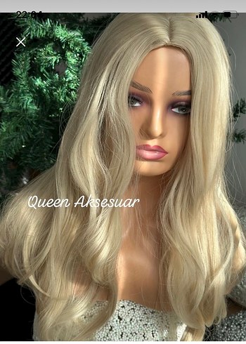 Sarı Peruk (fiber ısıya dayanıklı) - Görsel 3