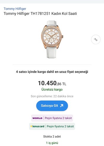 Tommy Hilfiger Tommy Hilfiger TH1781251 Kadın Kol Saati