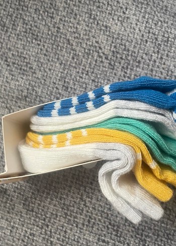 Baskılı Gri Erkek Çocuk Çorapları 5'li - Görsel 2