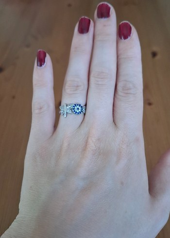 925 AYAR GÜMÜŞ KADIN YÜZÜK ÖLÇÜ 17 - Görsel 5