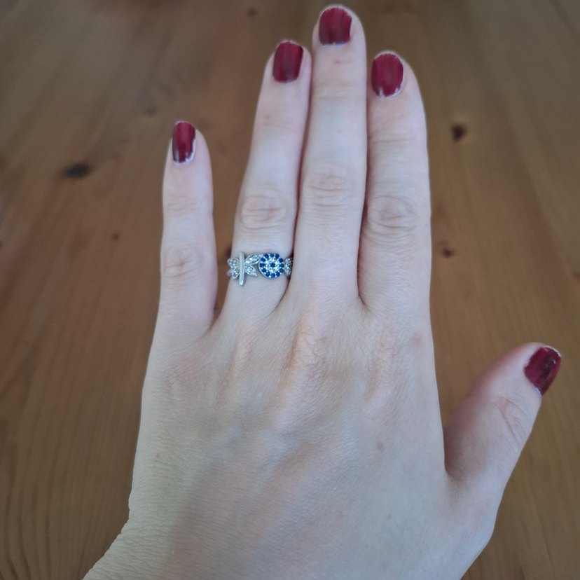 925 AYAR GÜMÜŞ KADIN YÜZÜK ÖLÇÜ 17 - Görsel 5