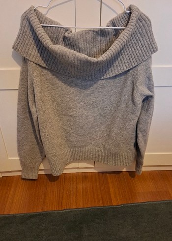 PULL&BEAR S Beden Gri Kadın Kazak - Görsel 3