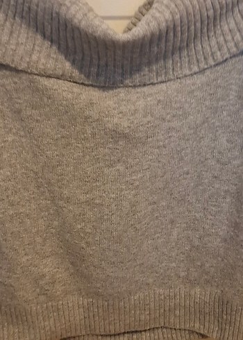 PULL&BEAR S Beden Gri Kadın Kazak - Görsel 7